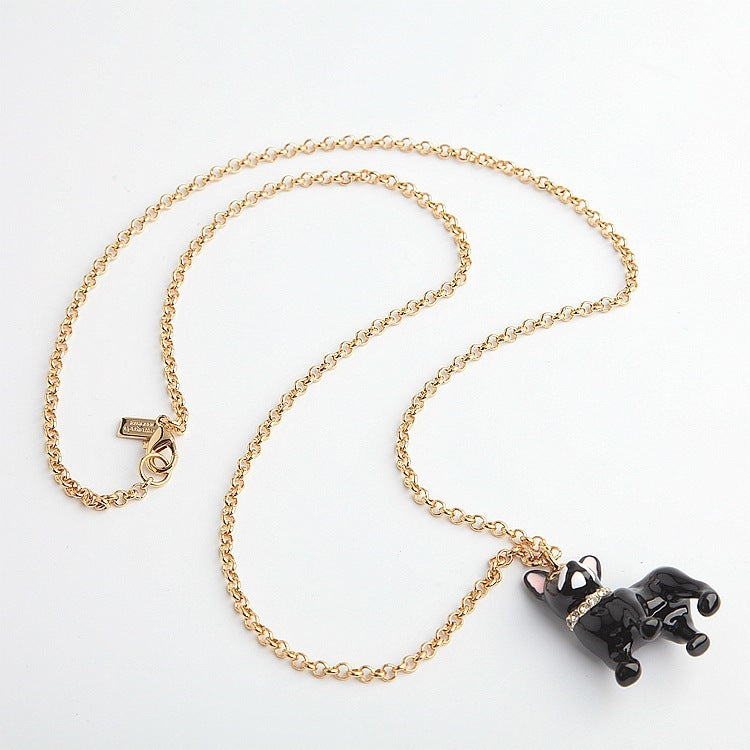 Qingdao Ornament Enamel Glaze Black Bracelet Bracelet Necklace Necklace Ring Suit Pendant