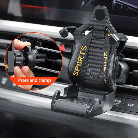 Racing Sitz Form Auto Telefon Halter Auto Air Vent Handy Clip