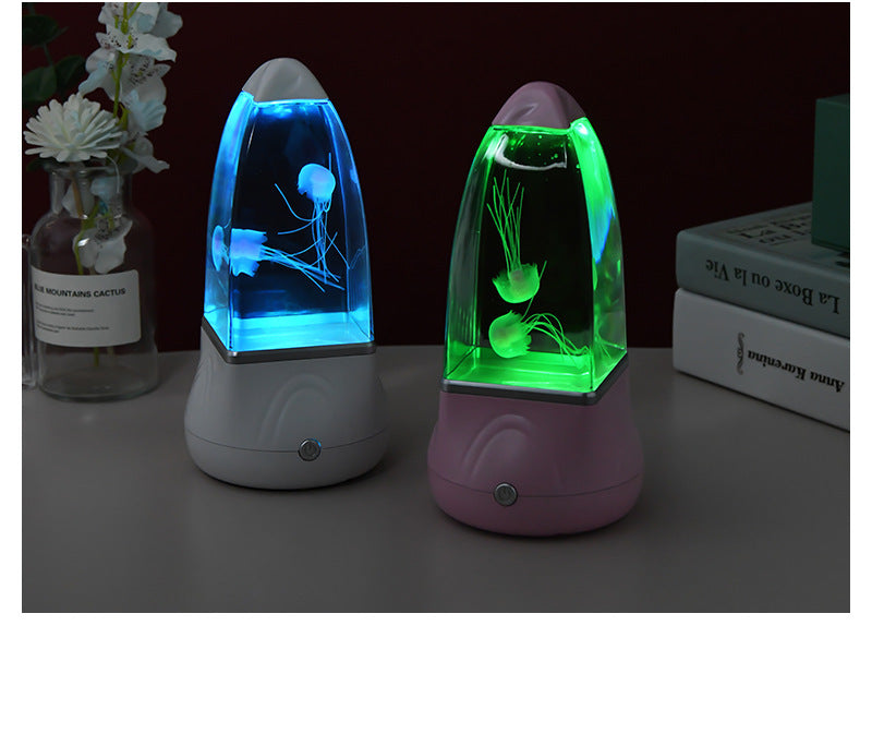 Simulation LED colorée nouvelle petite lampe méduse