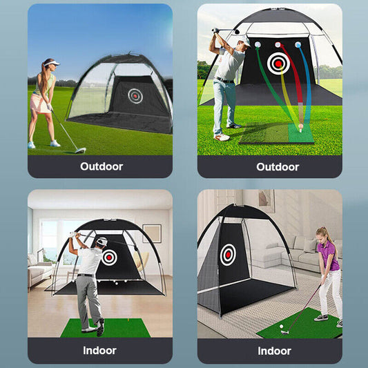 Golf Hitting Net Foldable Golf Driving Training Net Practice Cage Driving Net