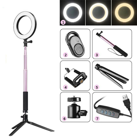 Compatible with Apple, Tripod Fill Light Live Bracket Beauty Light Set Ring Light