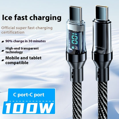 Typec Fully Compatible With Digital Display Super Fast Charge Data Cable