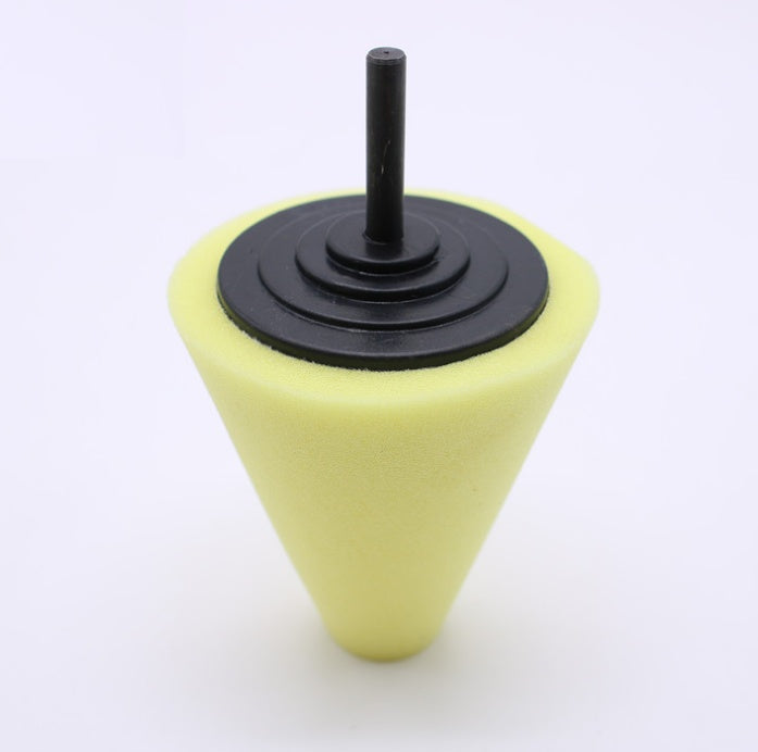 Car wheel polishing disc detail polishing wheel in the net steel ring polishing sponge plate with 6MM handle cone sponge wheel