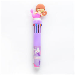 Girly Heart Cartoon Multicolor Press Ballpoint Pen