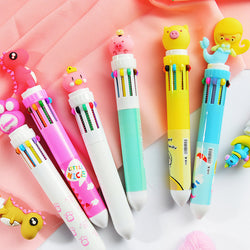 Girly Heart Cartoon Multicolor Press Ballpoint Pen