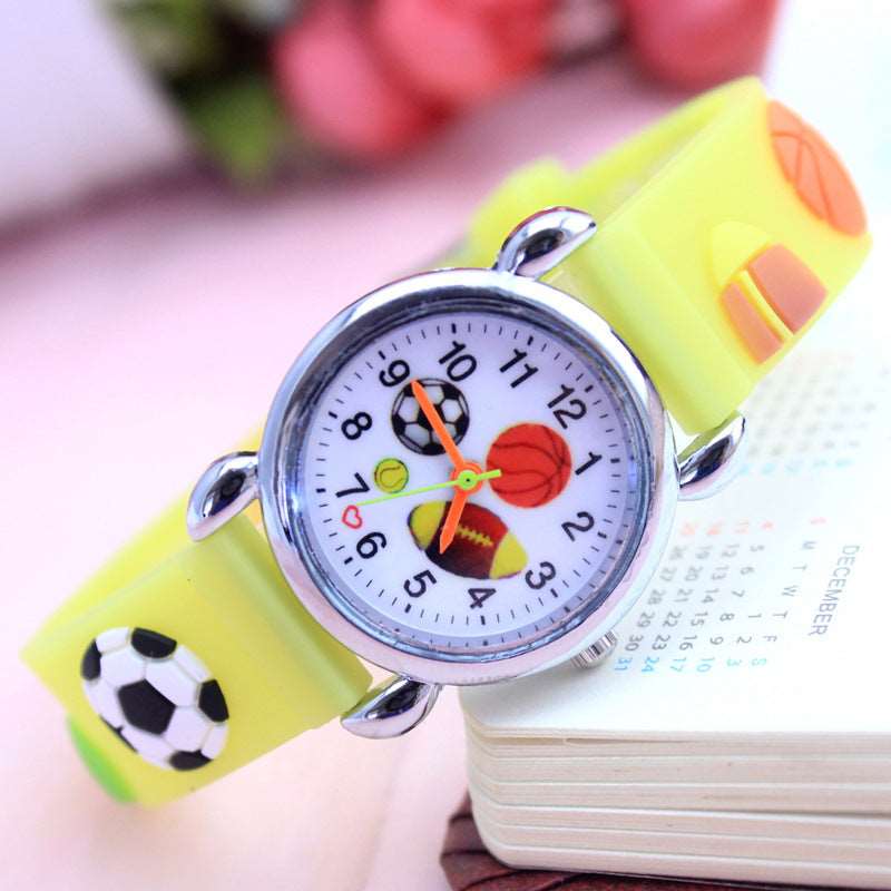 Electronic Quartz Watch Cute Football Cartoon