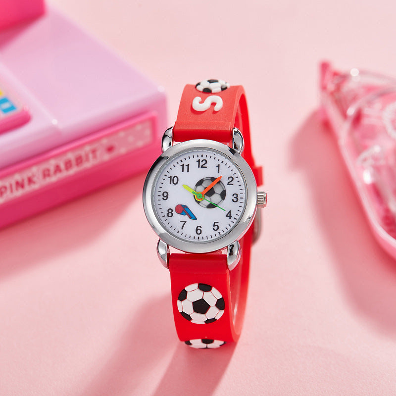 Electronic Quartz Watch Cute Football Cartoon