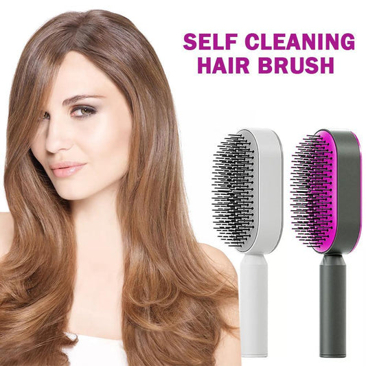 Women Fashion 3D Hair Growth Comb Hairbrush Self-Cleaning Hair Brush