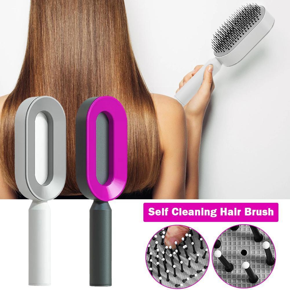 Women Fashion 3D Hair Growth Comb Hairbrush Self-Cleaning Hair Brush