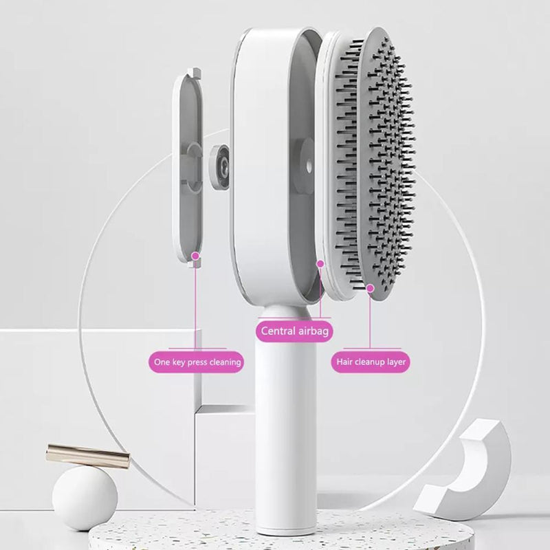 Women Fashion 3D Hair Growth Comb Hairbrush Self-Cleaning Hair Brush