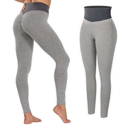 TIK Tok Leggings für Damen, Po-Lifting-Trainingsstrumpfhose, Übergröße, Sport-Yogahose mit hoher Taille, Hellgrau