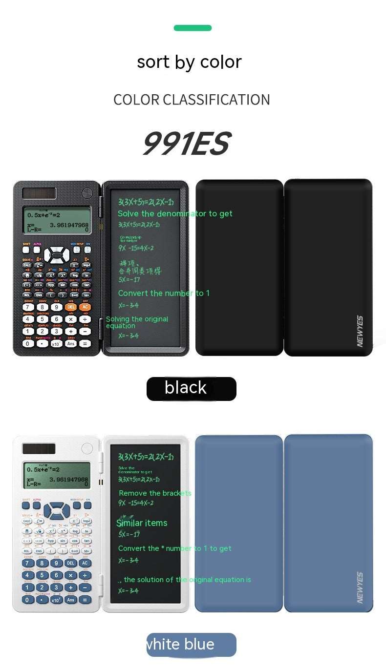 2 In 1 Foldable Scientific Calculators Handwriting Tablet Learning Function Calculator  Foldable Desk Scientific Calculators