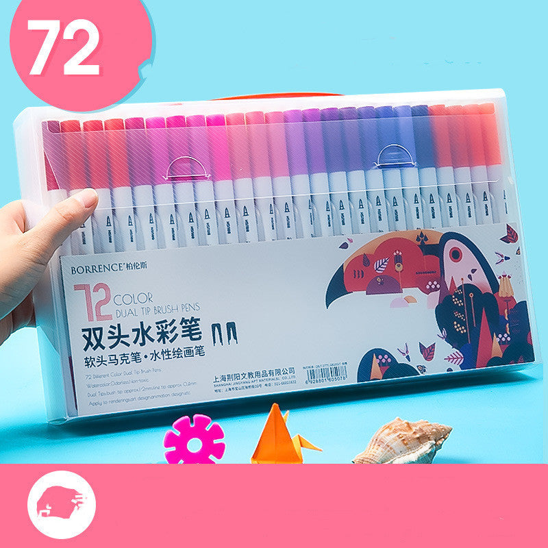 Ensemble de stylos aquarelle pour élèves du primaire, stylos de couleur à pointe souple