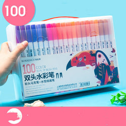 Ensemble de stylos aquarelle pour élèves du primaire, stylos de couleur à pointe souple