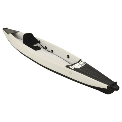 vidaXL Inflatable Kayak Black 375x72x31 cm Polyester - Enjoy Stable and Relaxing Kayaking Experience