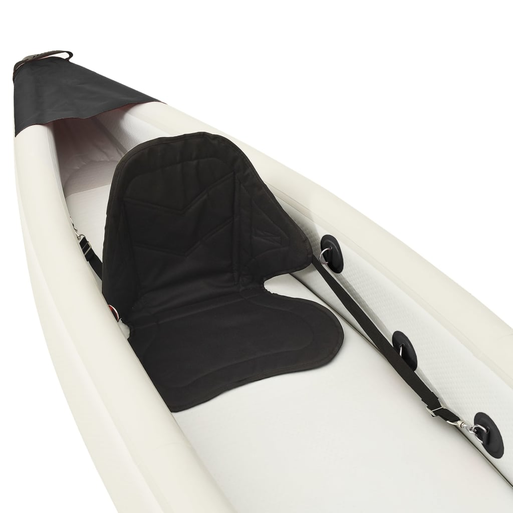 vidaXL Inflatable Kayak Black 375x72x31 cm Polyester - Enjoy Stable and Relaxing Kayaking Experience