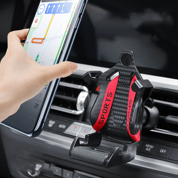 Racing Seat Shape Car Phone Holder Auto Air Vent Mobile Phone Clip