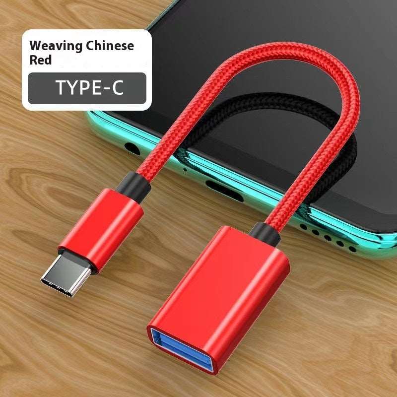 OTG USB Adapter Cable Phone Fast Charge Car Read USB Drive