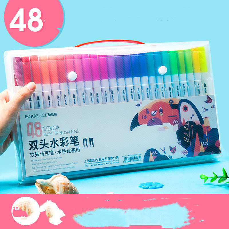 Ensemble de stylos aquarelle pour élèves du primaire, stylos de couleur à pointe souple