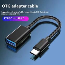 OTG USB Adapter Cable Phone Fast Charge Car Read USB Drive