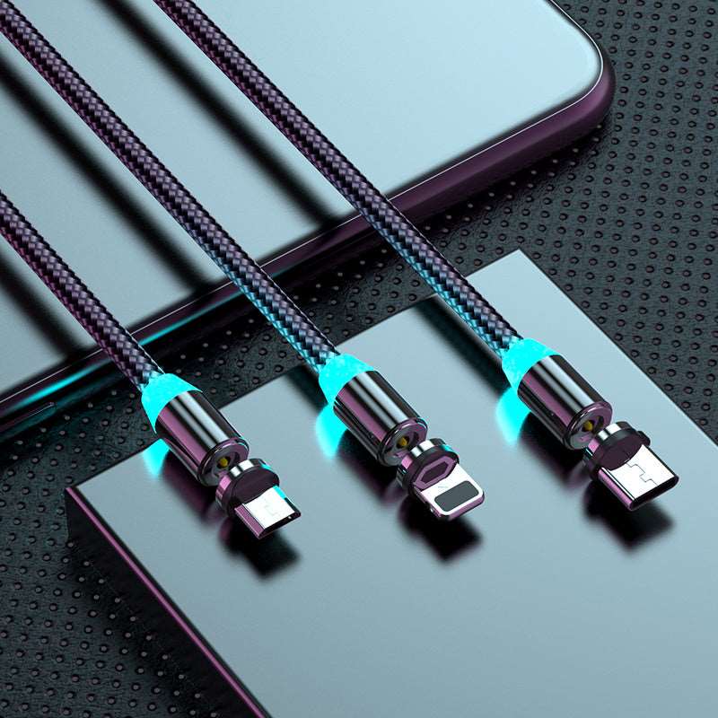 Magnetic Data Cable Android Fruit Type C Three In One