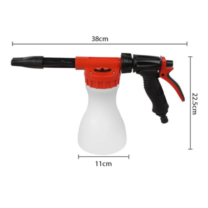 Snow Foam Car Wash Spray Gun Lance Uses Hose Pipe Sprayer 900ML Handheld Bottle