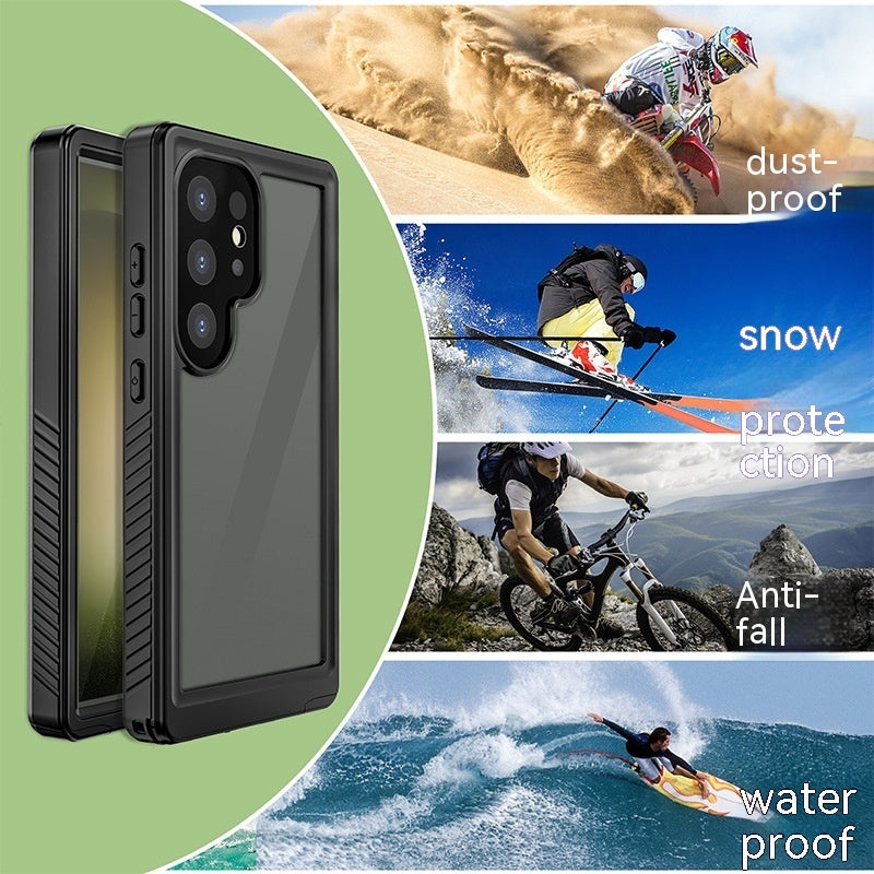 Plastic Waterproof Phone Case Outdoor Sports Drop-resistant Sealed Protective Cover