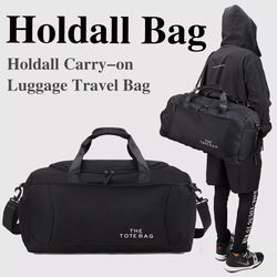 52x27x25cm Large Black Sport Gym Tote New Duffle Bag Travel Work Gear Bag