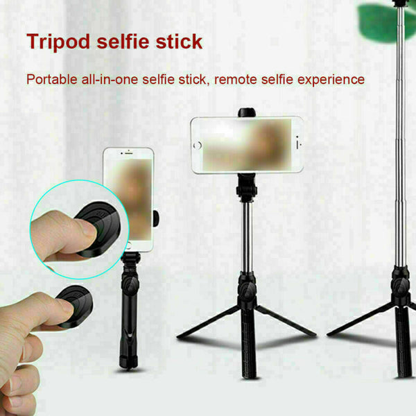 Fit Teleskop Selfie Stick Bluetooth Stativ Einbeinstativ Telefon Halter