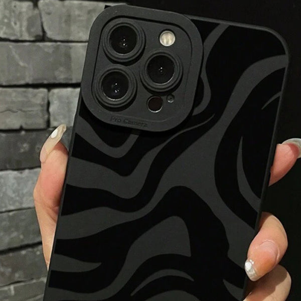 Black Striped Pupil Phone Case