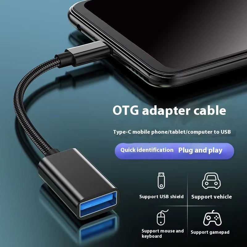 OTG USB-Adapterkabel Telefon Schnellladung Auto Lesen USB-Laufwerk