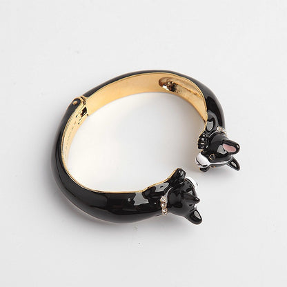 Qingdao Ornament Enamel Glaze Black  Bracelet Bracelet Necklace Necklace Ring Suit Pendant