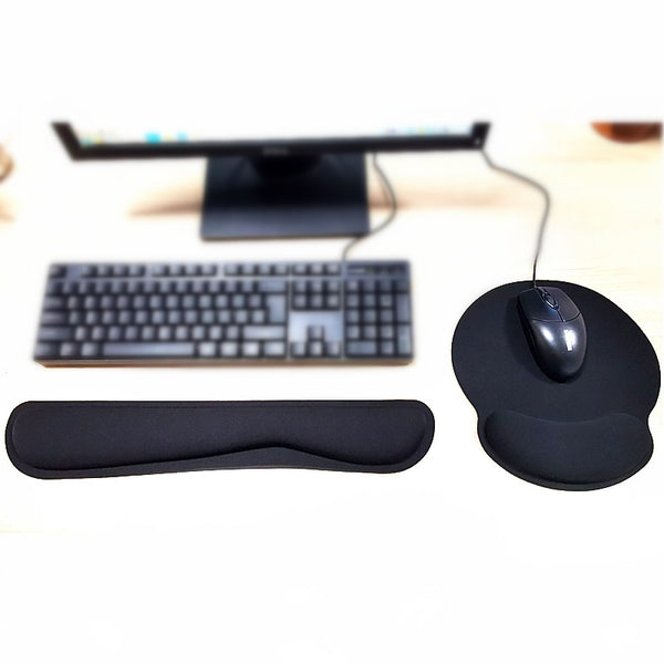 Clavier sans fil en mousse à mémoire de forme, repose-poignet, tapis de souris pour bureau