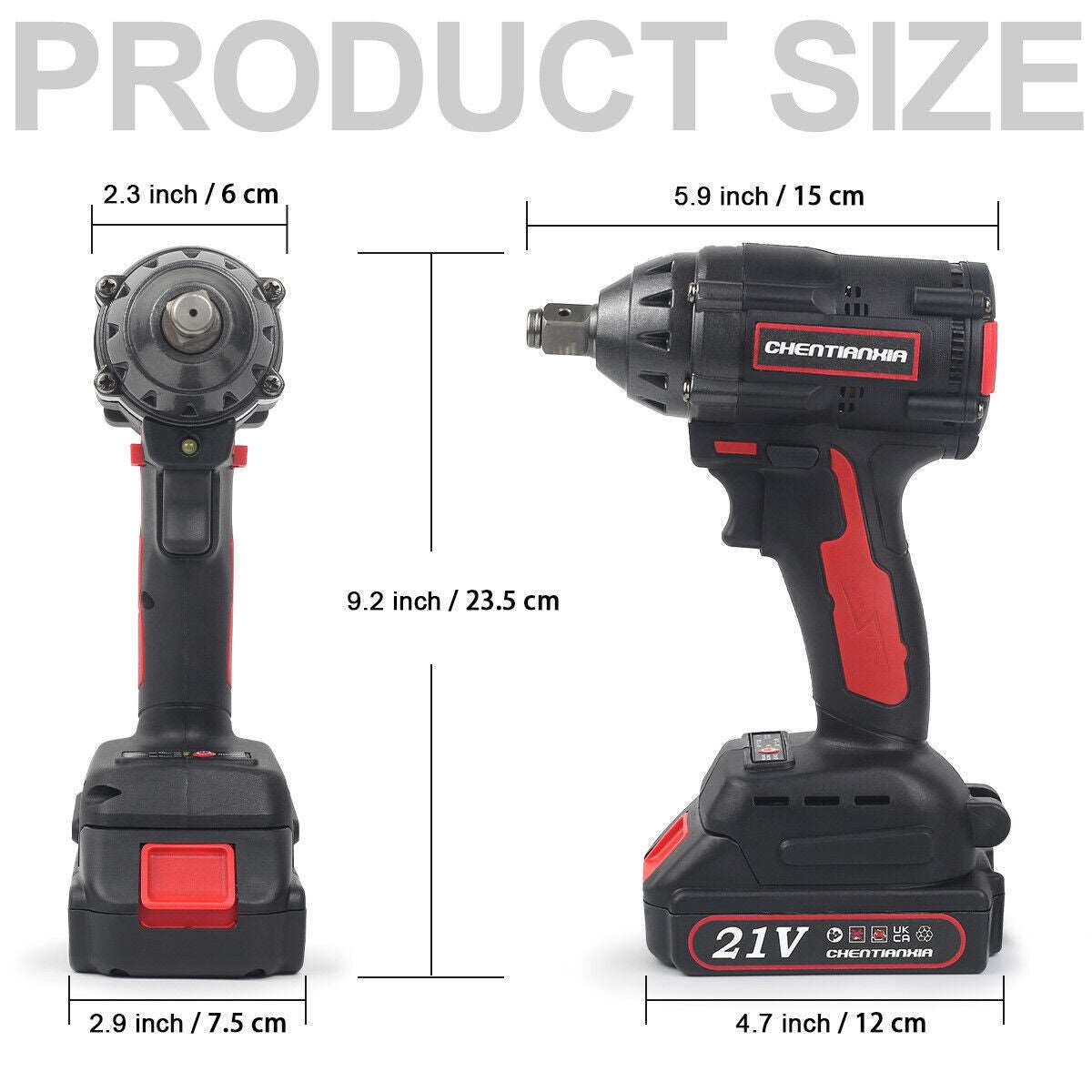 Cordless Electric Impact Wrench Drill Gun Ratchet Driver