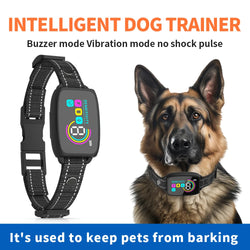 Intelligentes automatisches Anti-Bell-Hundehalsband, wiederaufladbarer Bellstopper, Stoppen Sie das Bellen, HD-Digitalanzeige, IP67, wasserdichtes Halsband für Hunde, Haustierprodukte