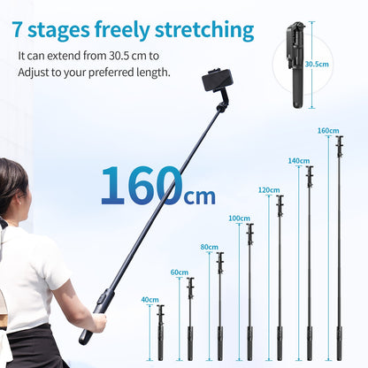 SK 03 Smartphone Selfie Stick 10M Wireless Bluetooth Control 1.5m Vertical Tripod For Camera