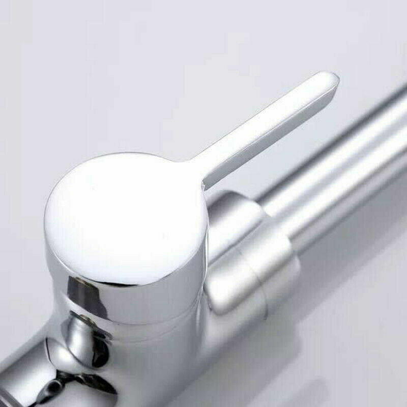 Kitchen Sink Mixer Taps Swivel Spout Single Lever Tap Mono Modern Chrome Faucet