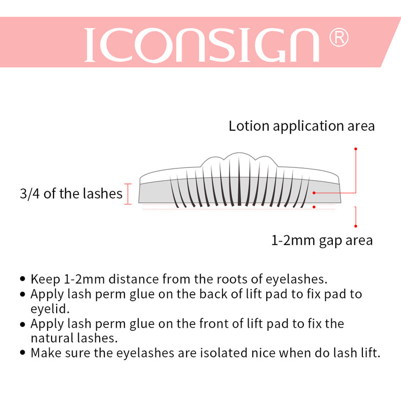 ICONSIGN Lash Lift Kit Wimpernlifting Wimperndauerwelle Kit Wimpernzange Wimpernverstärker Augen Make-Up-Tools