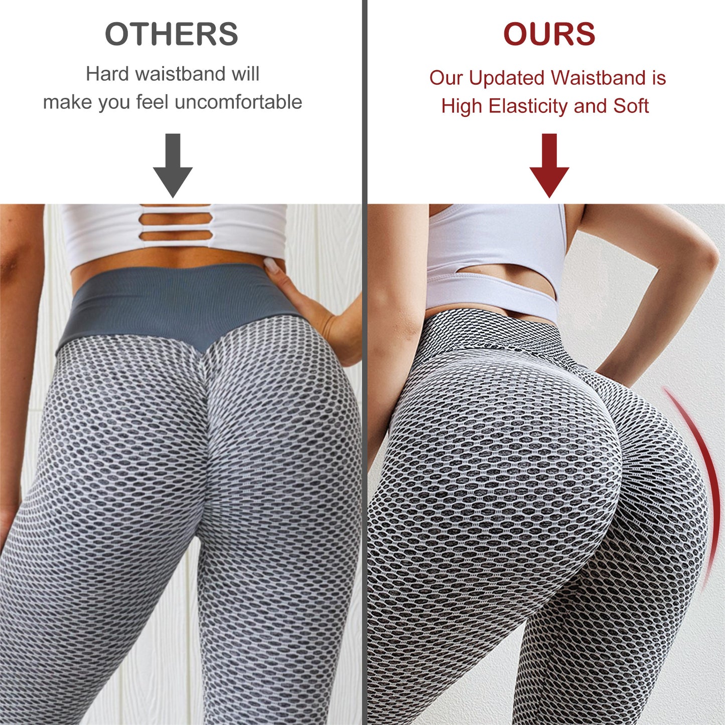 TIK Tok Leggings femmes bout à bout collants d'entraînement grande taille sport taille haute pantalons de Yoga