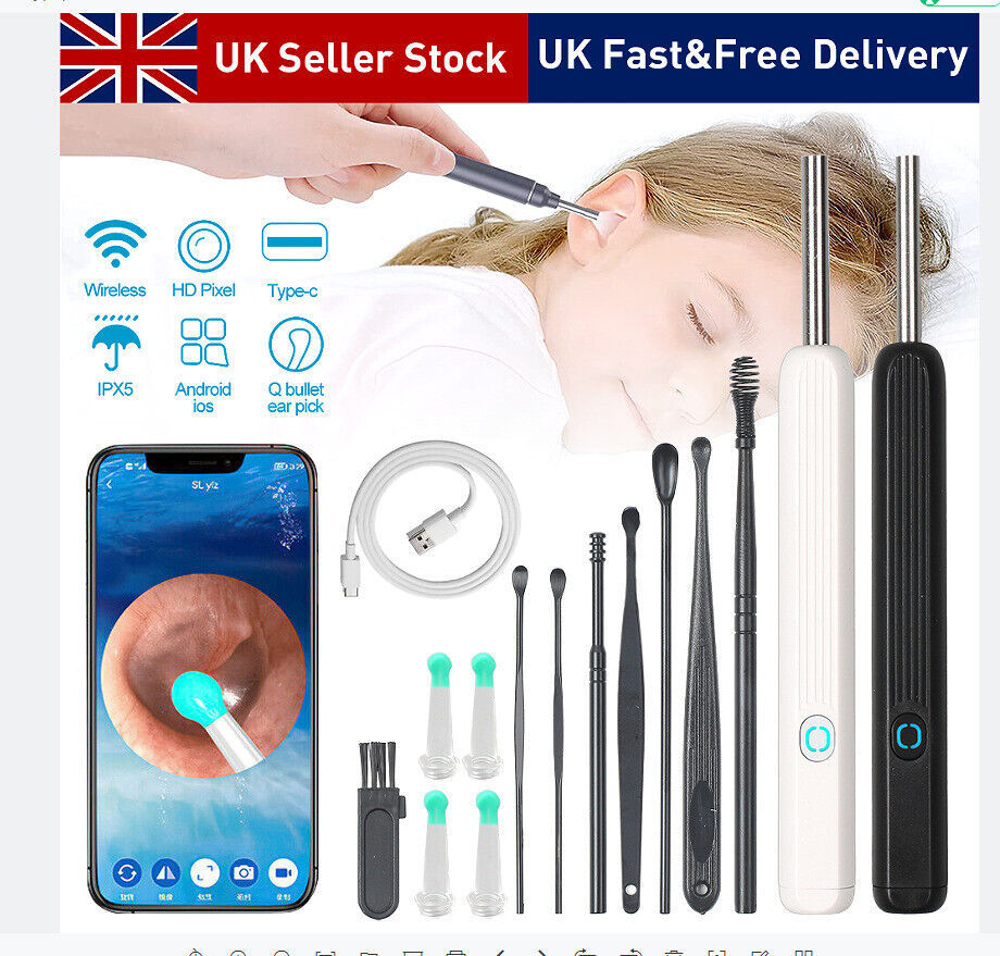 Wireless Cleaner Set Ear Wax Removal Tool Ear Cleaning With Camera And Light