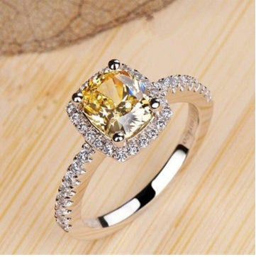 Ringe für Frauen Braut Hochzeit Anelli Trendy Schmuck Verlobungsring Weißgold Farbe Anillos