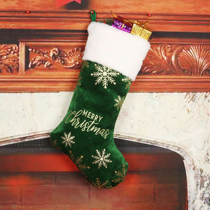 Christmas Decorative Stockings Embroidery Candy