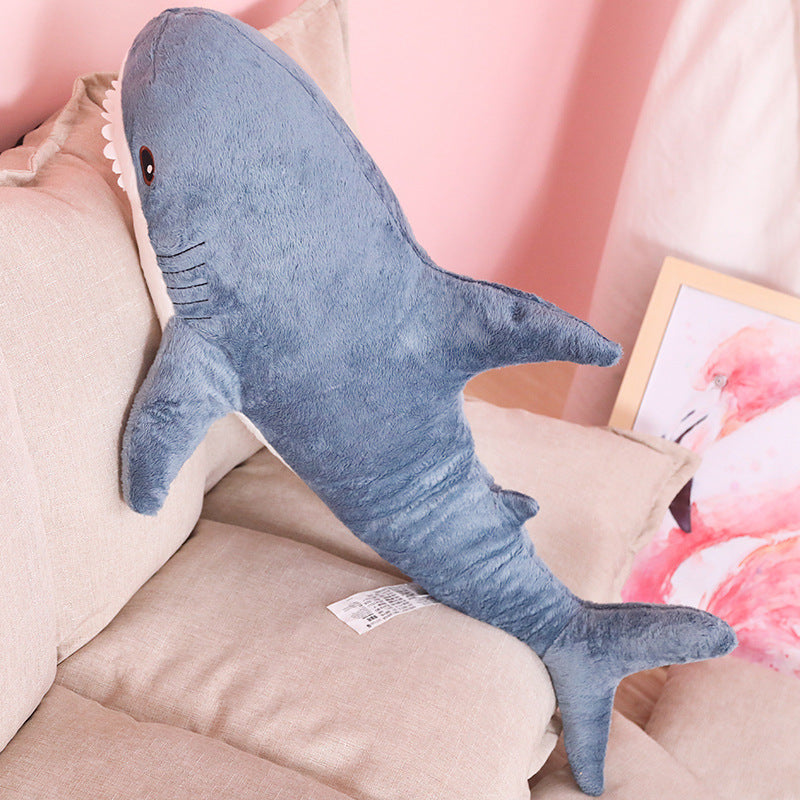 Oreiller en peluche requin