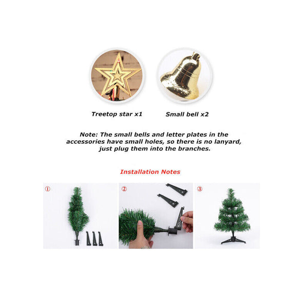 Tabletop Artificial Small Mini Christmas TreeLED Lights Ornament