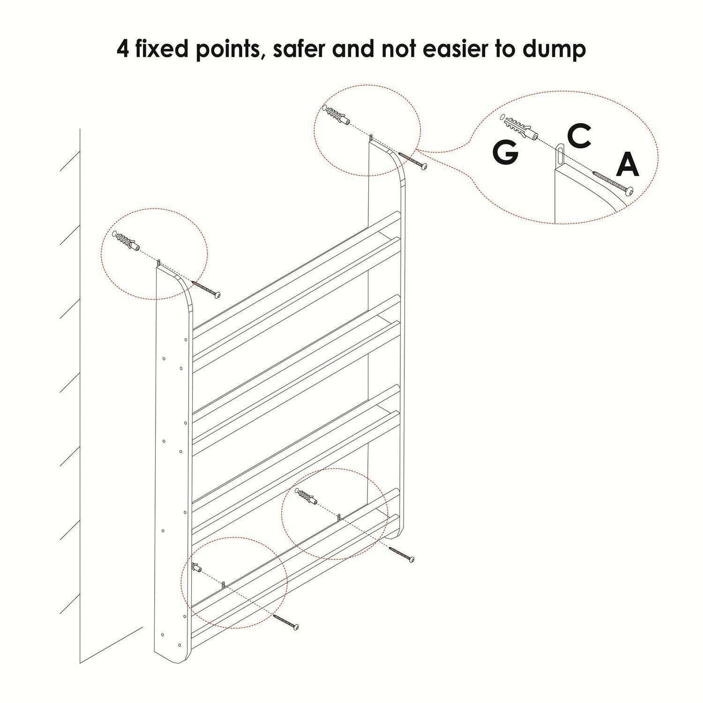 White Children Bookcase Unit Shelving Wooden Rack Kids Display Bookshelf Storage