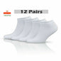 12 Pair Men Women Trainer Liner Ankle Socks Invisible Cotton Low Cut Sport Socks