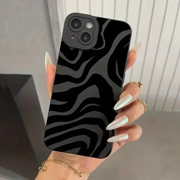 Black Striped Pupil Phone Case