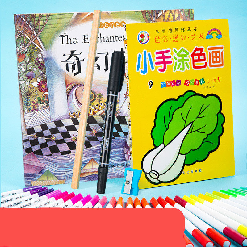 Watercolour Pen Set Primary School Students Soft-tip Coloured Pens