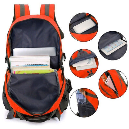 40L Large Waterproof Backpack Bag Camping Walking Hiking Outdoor Travel Rucksack