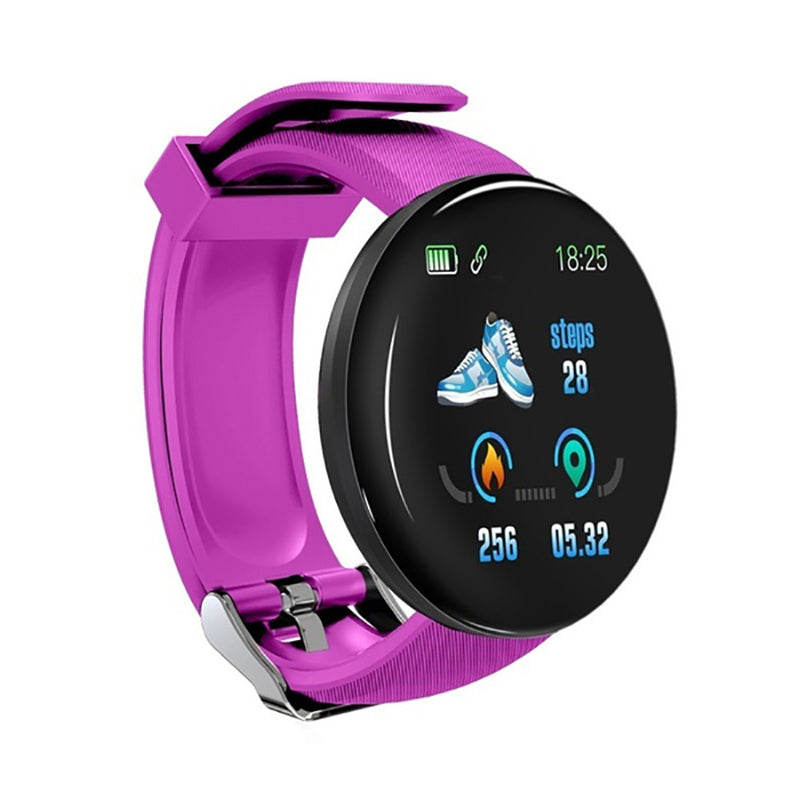 D18 Bluetooth montre intelligente, hommes femmes tension artérielle moniteur de fréquence cardiaque montre intelligente, podomètre Sport Tracker bande intelligente pour Android IOS